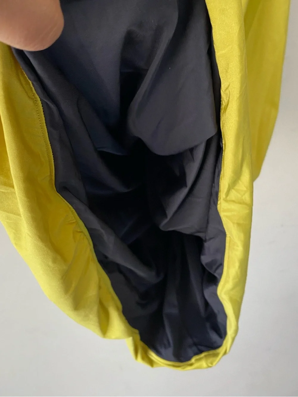 NWT Alexander Wang.T Reversible Sleeveless Swim Jersey Dress Charcoal Lime Small - Picture 10 of 13